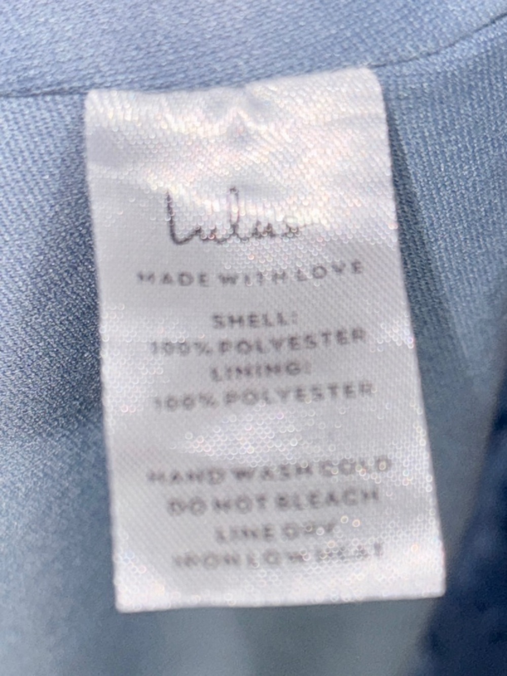 NWT Lulu's Enchantingly Sweet Slate Blue Chiffon Backless Maxi - M - Picture 14 of 16